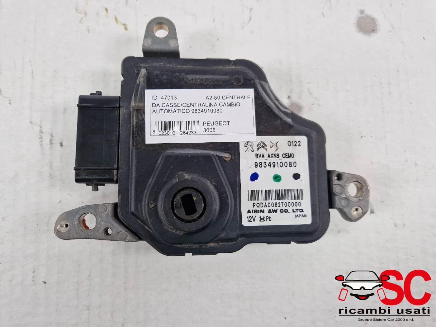 9834910080 CENTRALINA CONTROLLO CAMBIO AUTOMATICO PEUGEOT 3008 Serie benzina