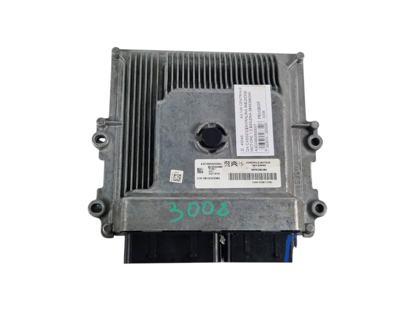 CENTRALINA MOTORE PEUGEOT 3008 Serie 9846386380 diesel (24>)