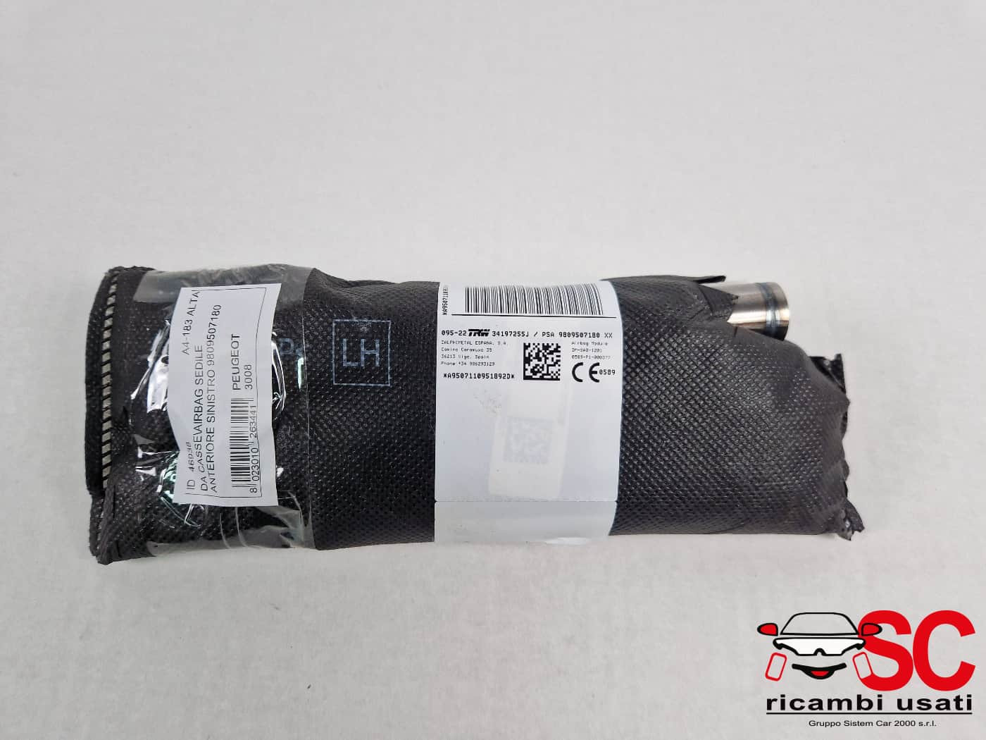 AIRBAG SEDILE SINISTRO PEUGEOT 3008 Serie 9809507180 (24>)