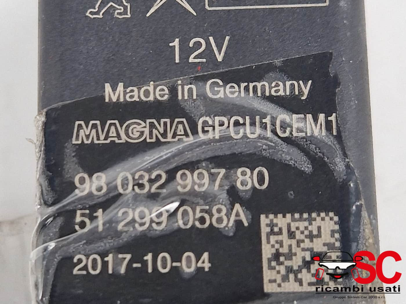 9803299780 9803299780 CENTRALINA PRERISCALDAMENTO CANDELETTE PEUGEOT 308 SW diesel