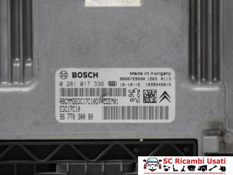 CENTRALINA MOTORE PEUGEOT 207 2° Serie 9677030080 diesel (09>)