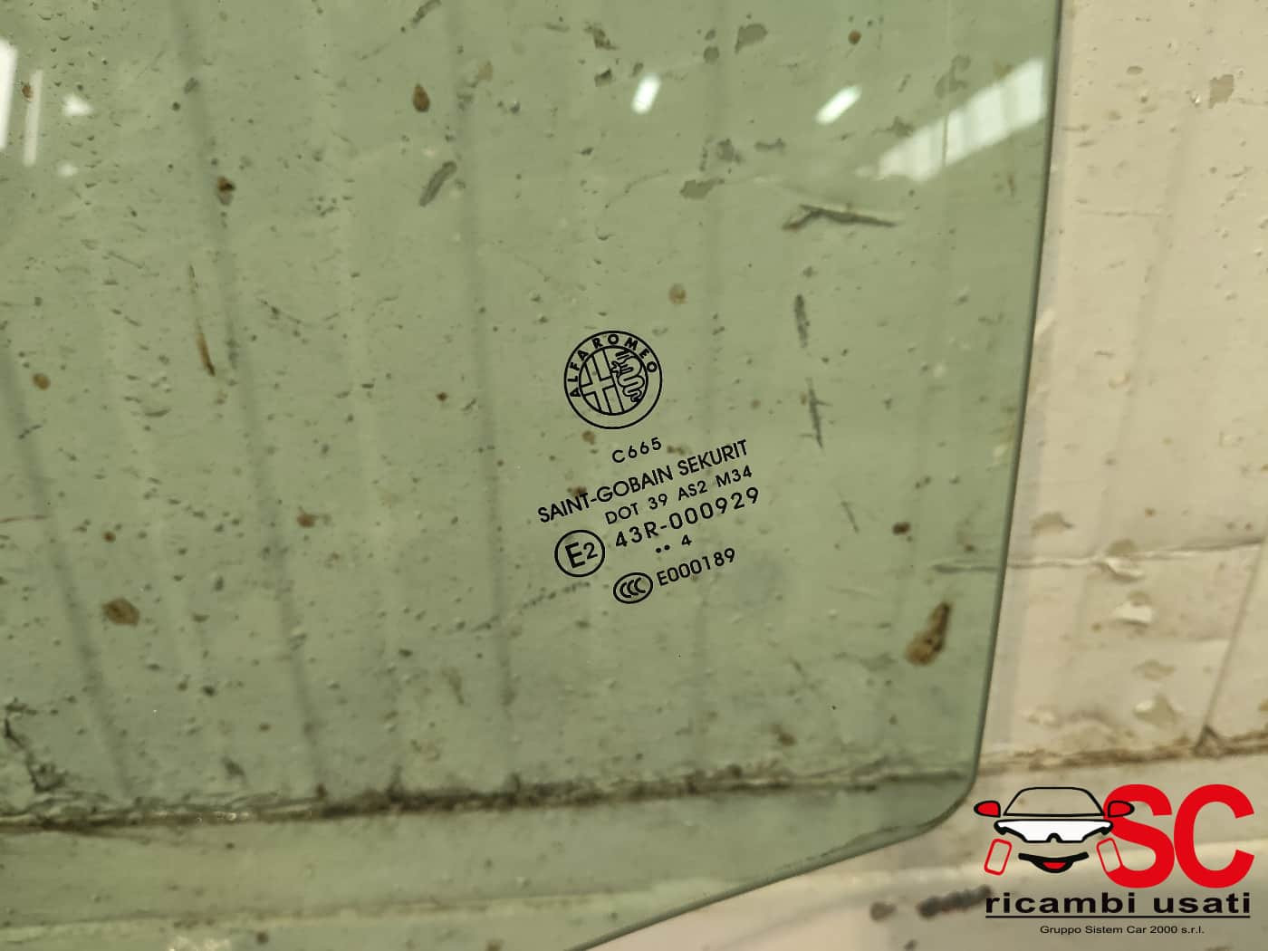 VETRO SCENDENTE POSTERIORE SINISTRO ALFA ROMEO Giulietta Serie (940_) (13>)