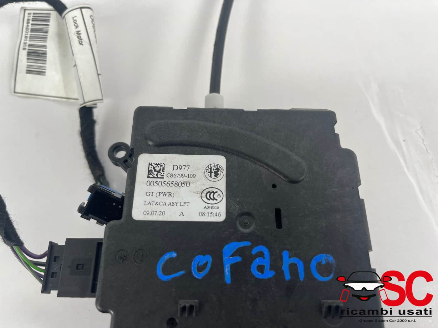 SERRATURA PORTELLONE POSTERIORE ALFA ROMEO Stelvio Serie (949_) 50579300 (16>)