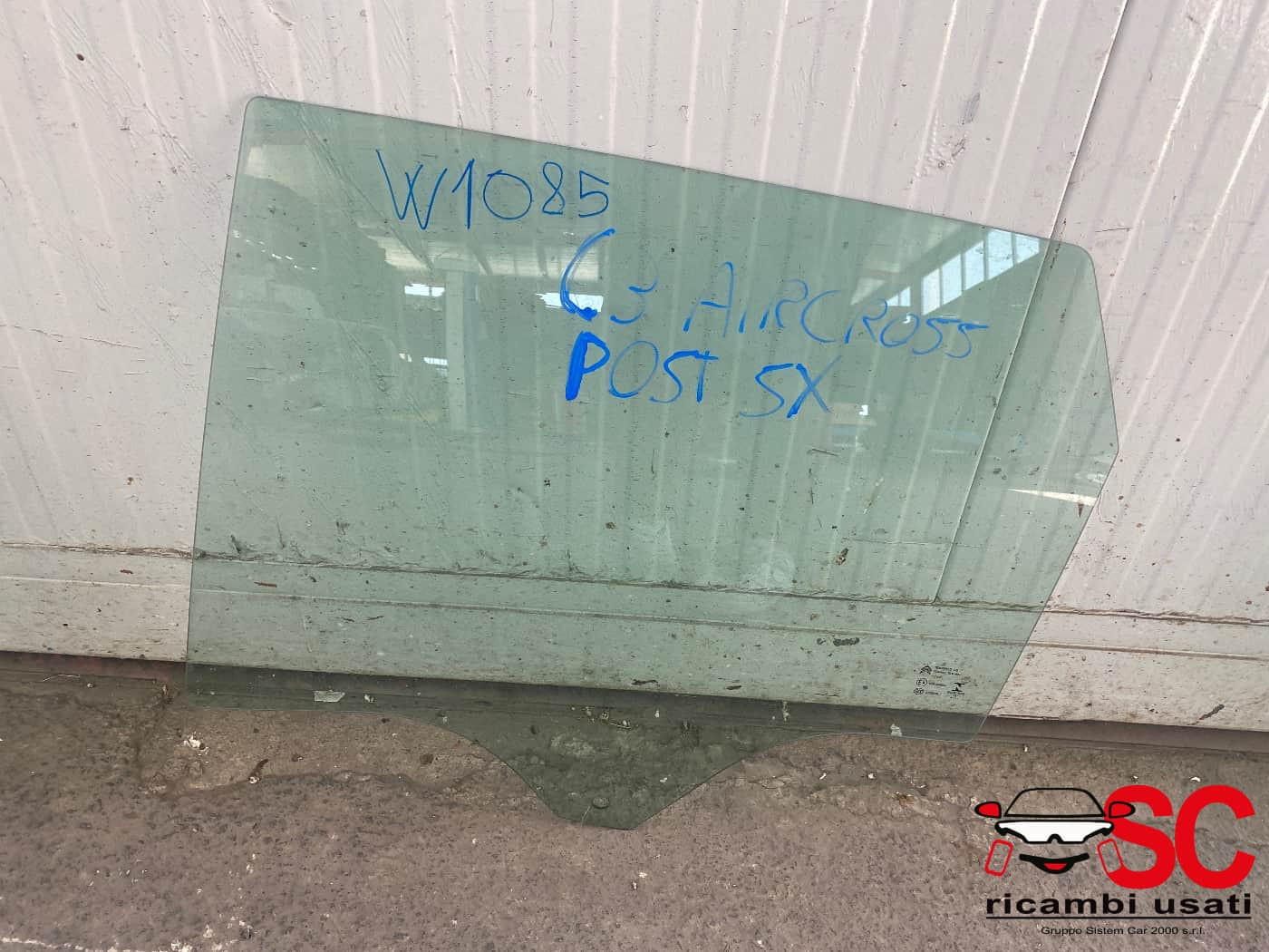 VETRO SCENDENTE POSTERIORE SINISTRO CITROEN C3 AirCross YQ00043480 (17>)