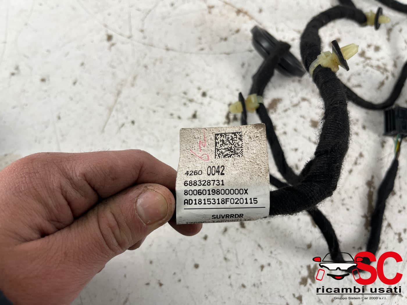 IMPIANTO ELETTRICO (CABLAGGIO) PORTA POSTERIORE SX OPEL Mokka X 42711115 (16>)