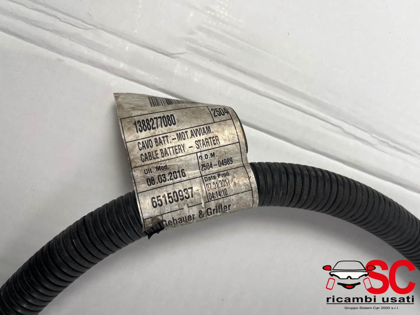 1388277080 1388277080 CAVO BATTERIA CITROEN Jumper Serie diesel