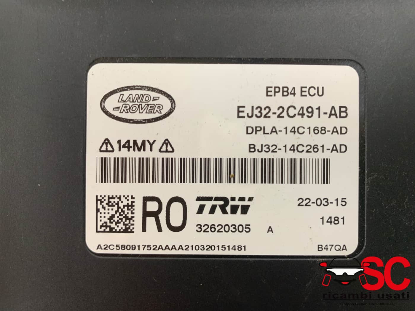 LR049352 LR049352 CENTRALINA FRENO A MANO LAND ROVER Range Rover Evoque 1° Serie diesel