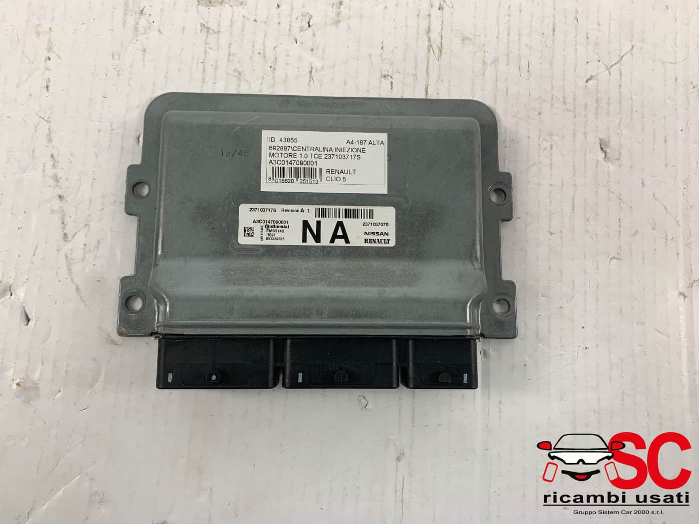 237103717S CENTRALINA MOTORE RENAULT CLIO Serie V Benzina