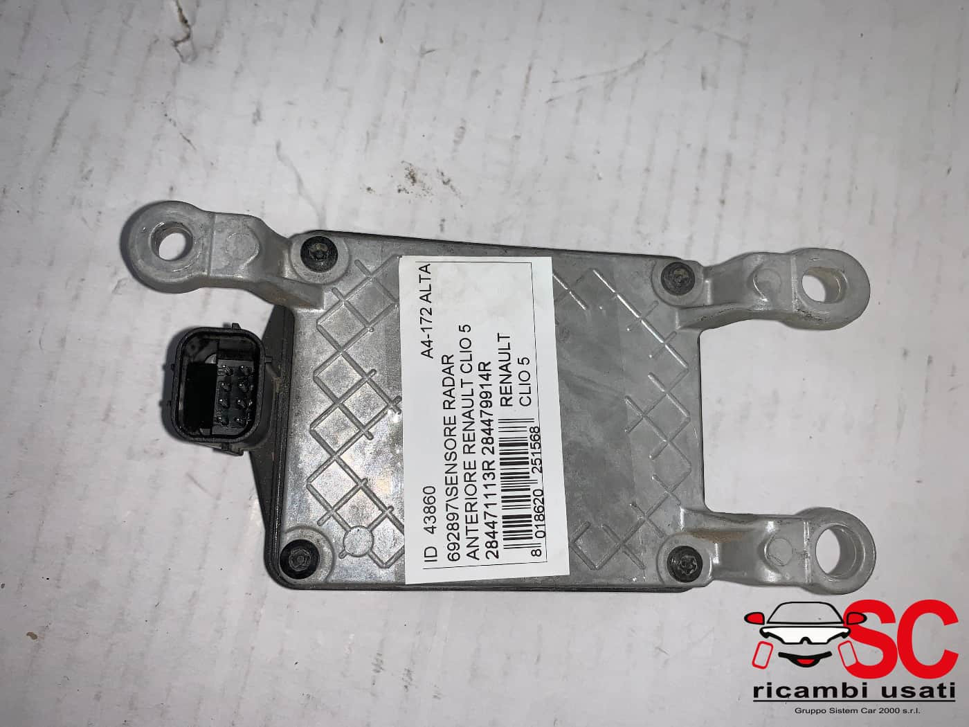 284471113R CENTRALINA SENSORE RADAR ANTICOLLISIONE RENAULT CLIO Serie V Benzina
