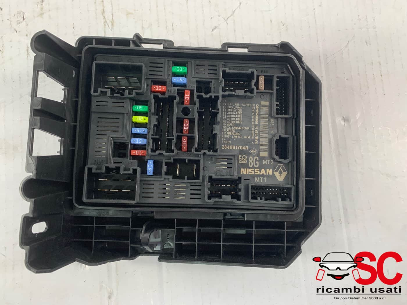 284B61704R CENTRALINA PORTA FUSIBILI RENAULT CLIO Serie V benzina