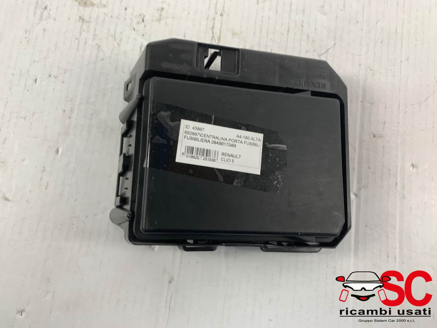 284B61704R CENTRALINA PORTA FUSIBILI RENAULT CLIO Serie V benzina