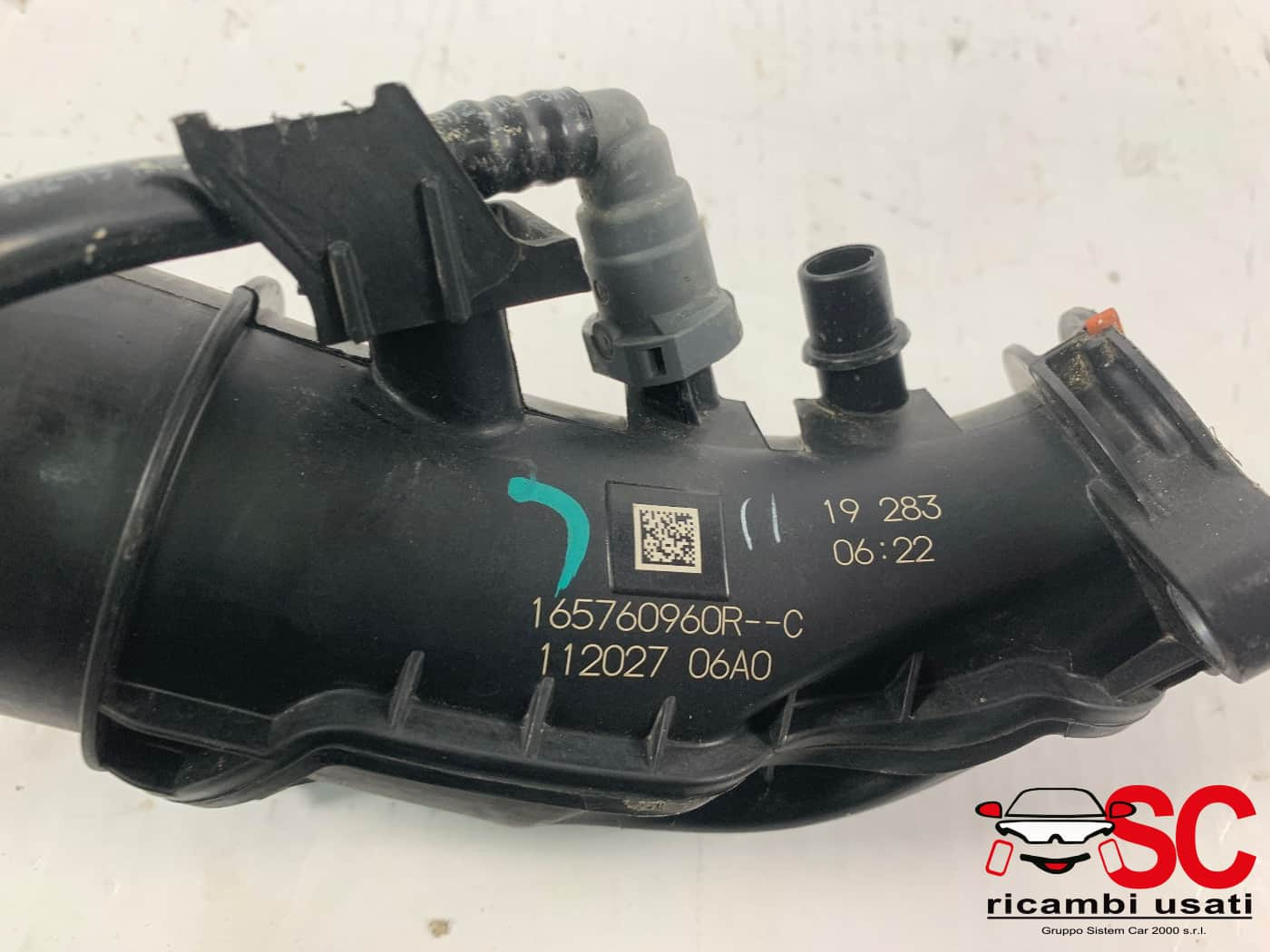 165760960R TUBO ASPIRAZIONE FILTRO ARIA RENAULT CLIO Serie V benzina