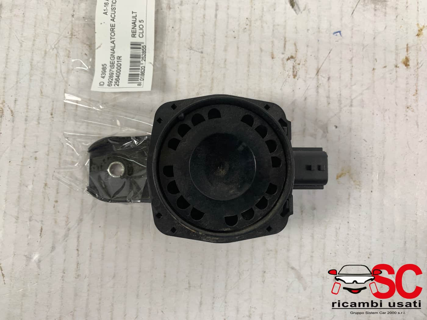 AVVISATORE ACUSTICO CLACSON RENAULT CLIO Serie V 256400001R (19>)