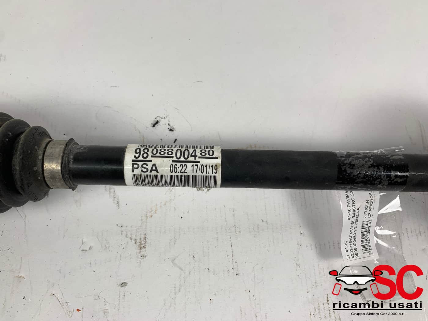 SEMIASSE ANTERIORE SINISTRO CITROEN C3 AirCross 9808800480 (17>)