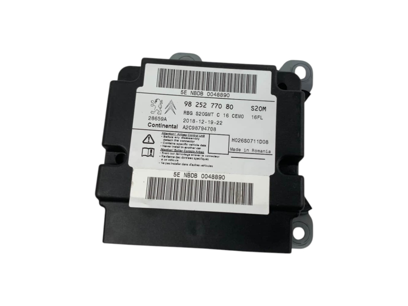 CENTRALINA AIRBAG CITROEN C3 AirCross 9825277080 (17>)
