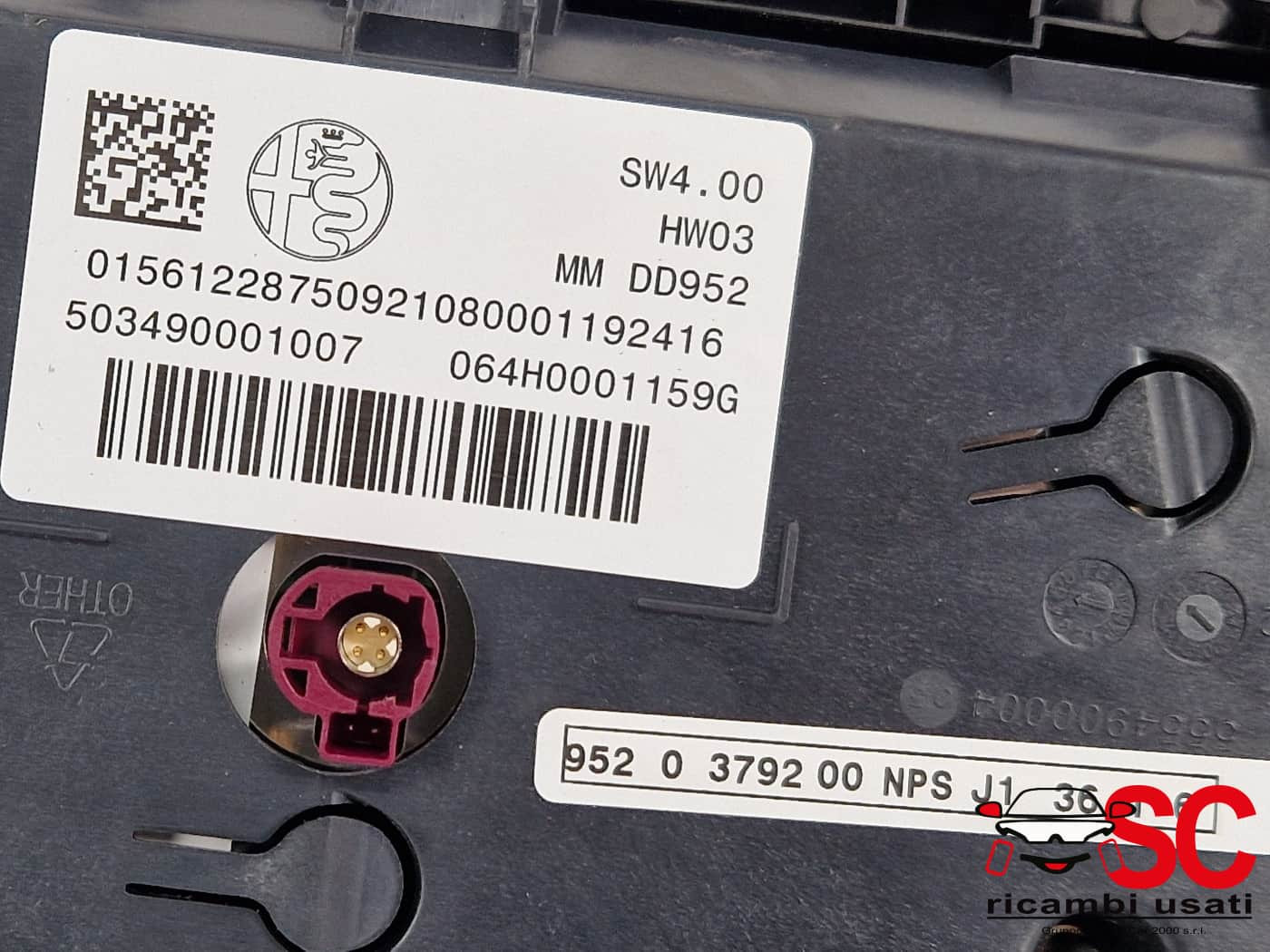 DISPLAY ALFA ROMEO Giulia Serie (952_) 156122875 (16>)