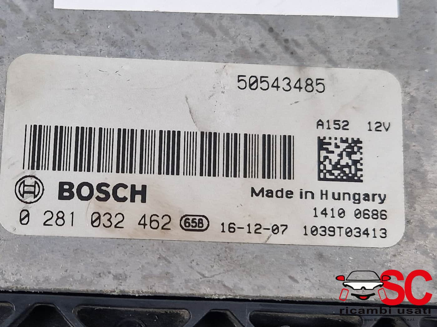 0281032462 50543485 CENTRALINA MOTORE ALFA ROMEO Giulia Serie (952_) Diesel