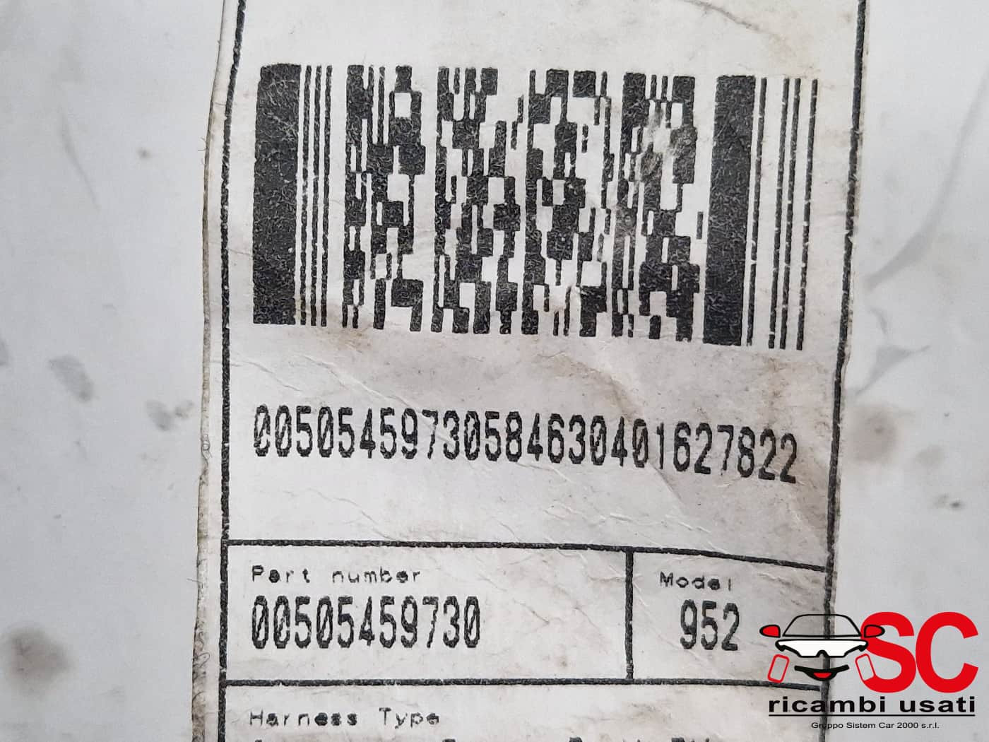 CABLAGGIO PORTA POSTERIORE DESTRA ALFA ROMEO Giulia Serie (952_) 50545973 (16>)