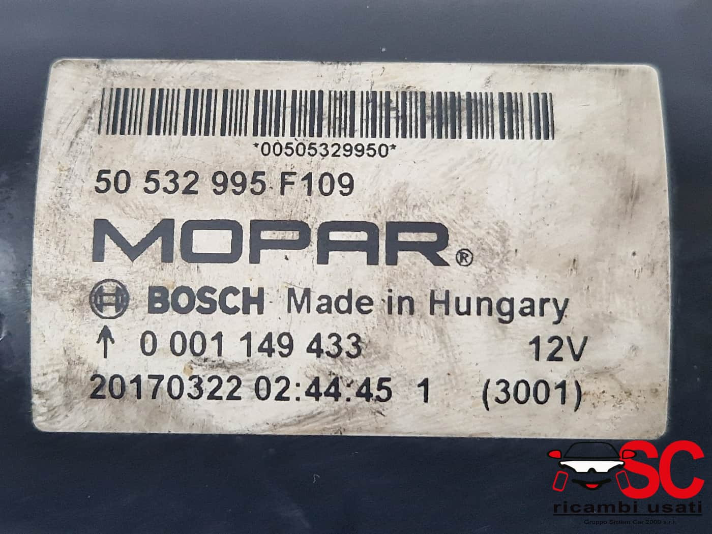 50532995 50532995 MOTORINO D' AVVIAMENTO ALFA ROMEO Giulia Serie (952_) diesel