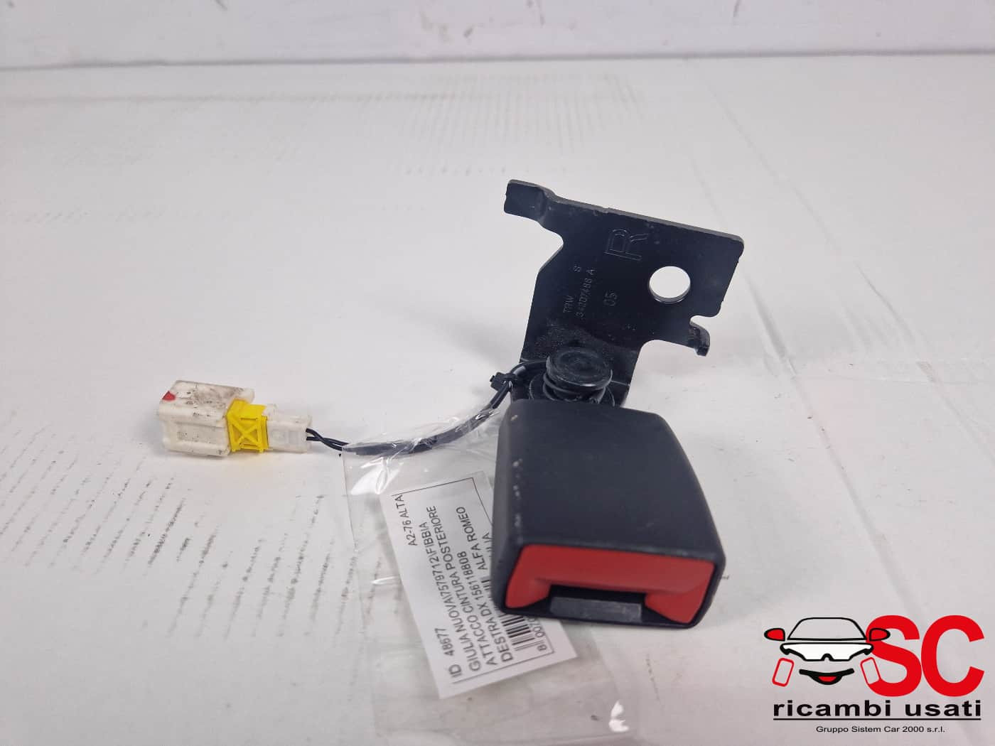 AGGANCIO CINTURA DI SICUREZZA POSTERIORE ALFA ROMEO Giulia Serie (952_) 156118808 (16>)