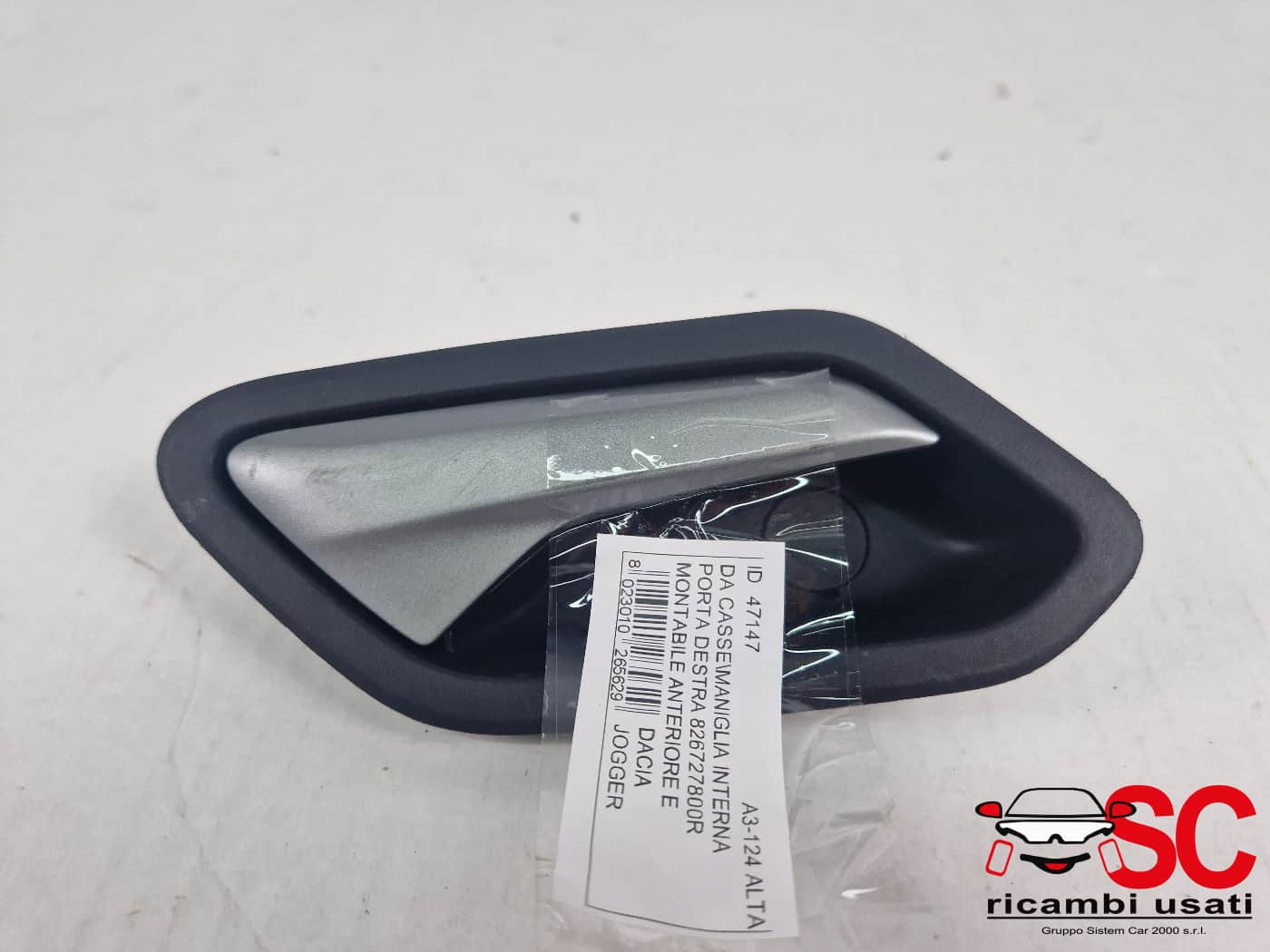 MANIGLIA INTERNA ANTERIORE DESTRA DACIA Jogger Serie 826727800R (21>)