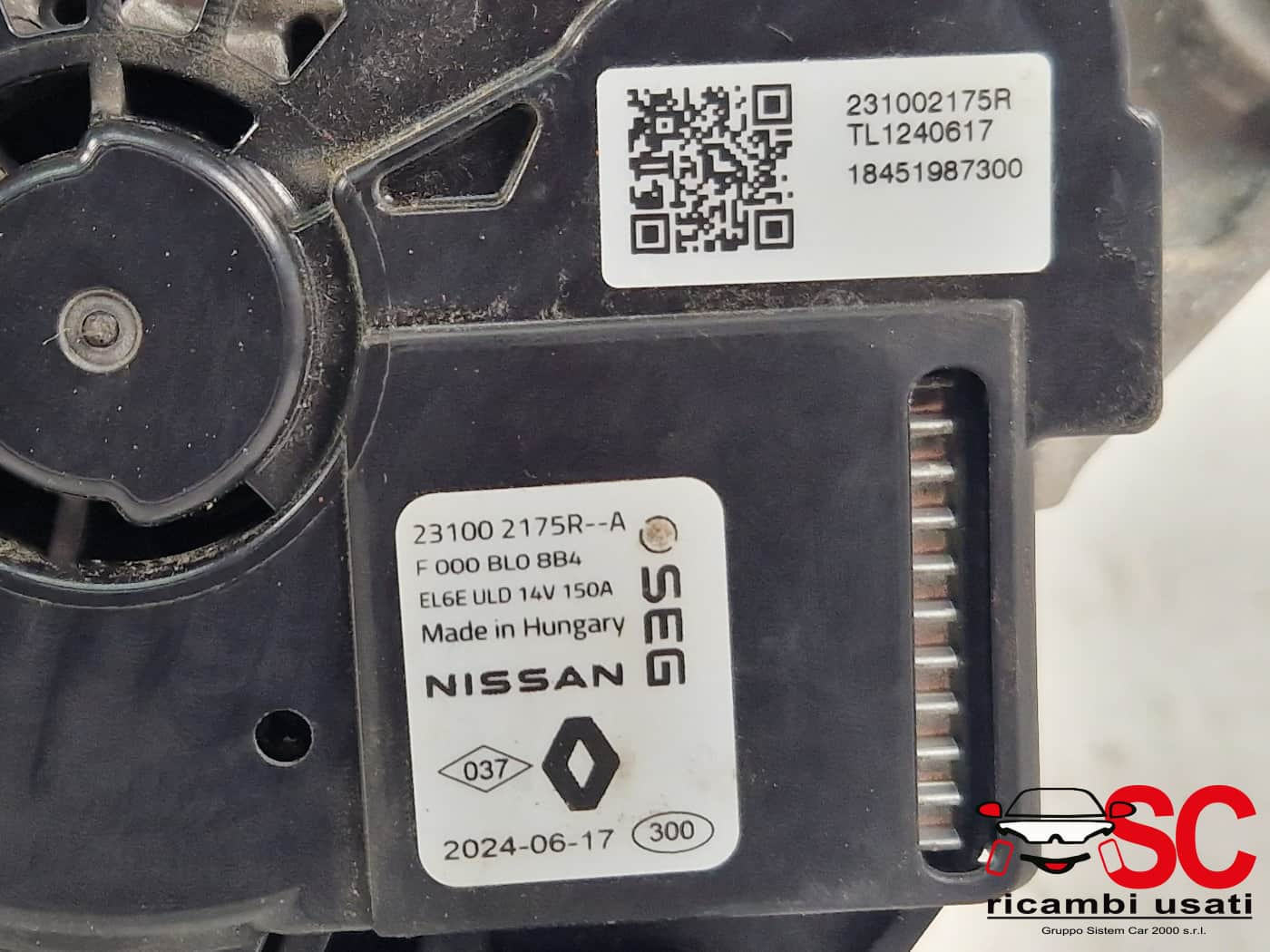 231002175R ALTERNATORE DACIA Jogger Serie Benzina