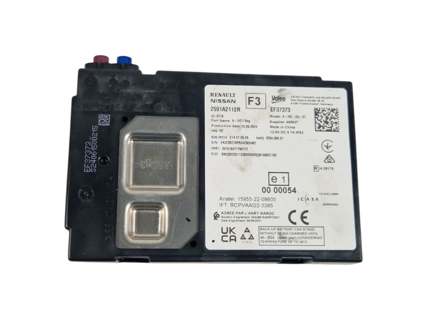 2591A2112R CENTRALINA AMPLIFICATORE DACIA Jogger Serie benzina