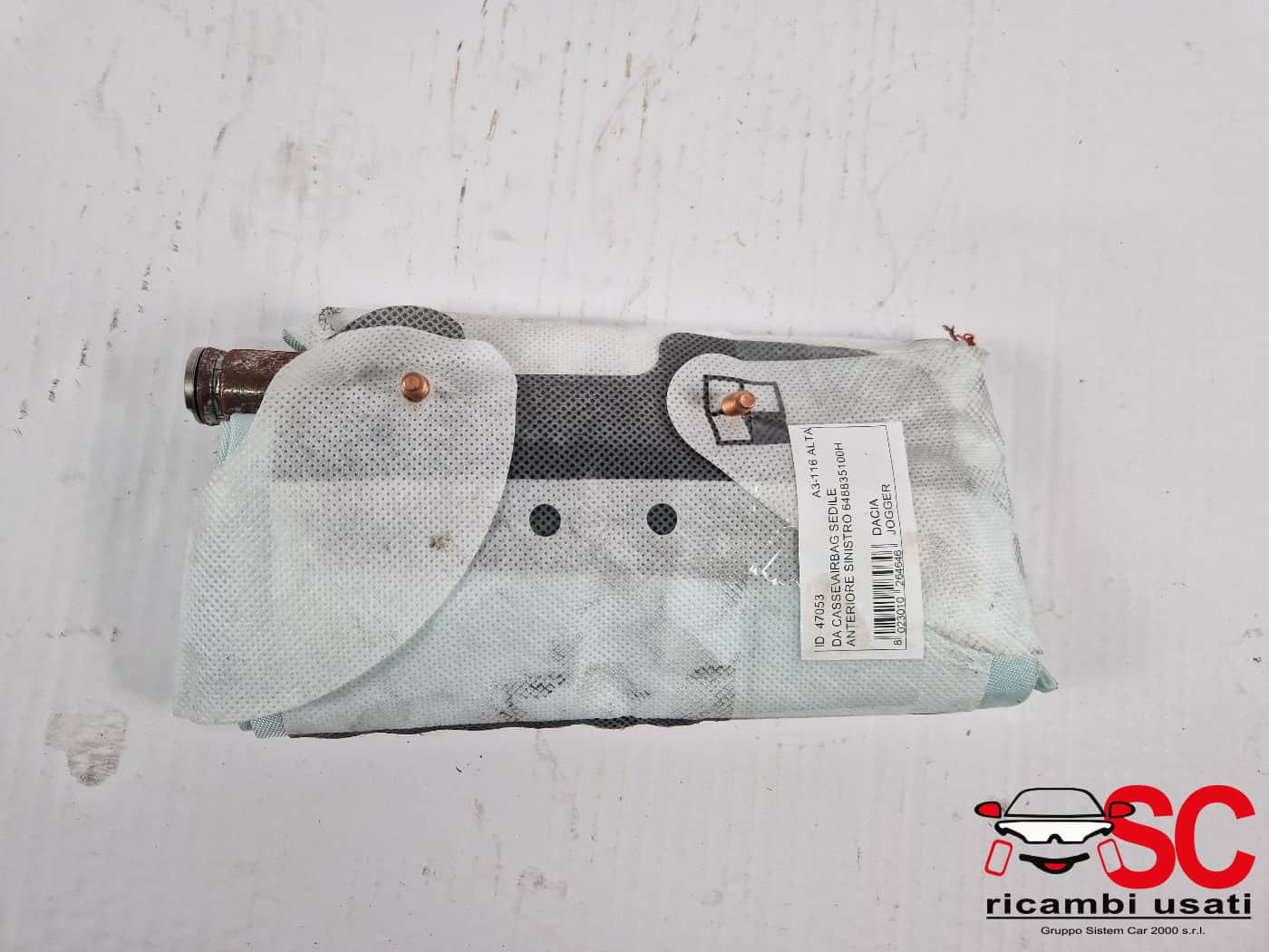 AIRBAG SEDILE SINISTRO DACIA Jogger Serie 648835100H (21>)