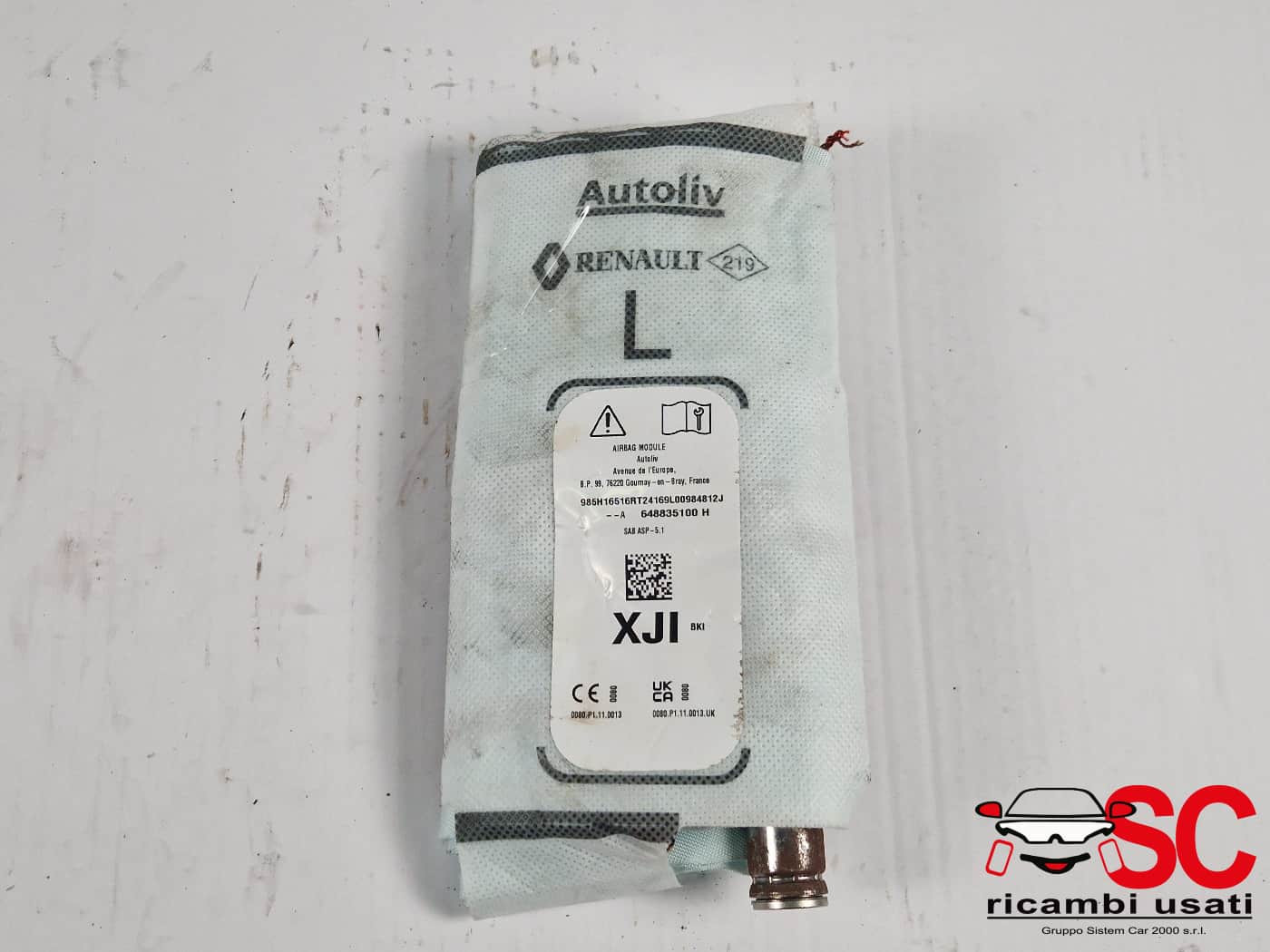 AIRBAG SEDILE SINISTRO DACIA Jogger Serie 648835100H (21>)