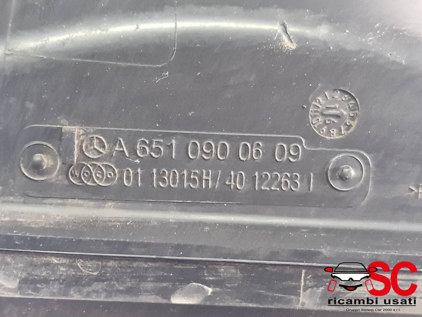 A6510900609 TUBO ASPIRAZIONE FILTRO ARIA MERCEDES Classe A Serie (W176) diesel
