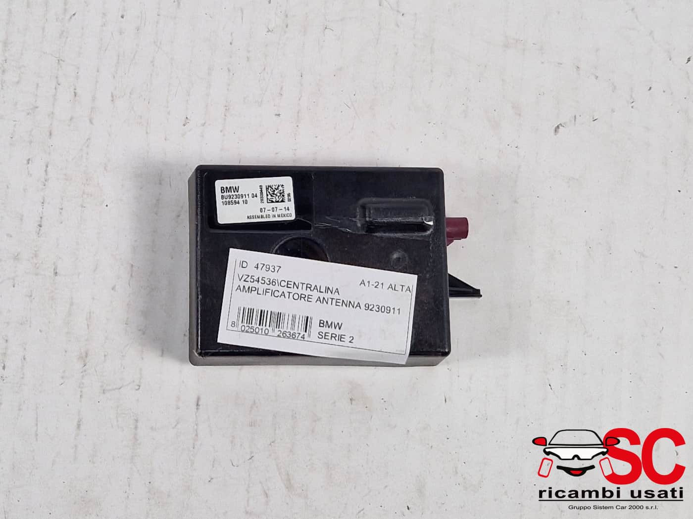 CENTRALINA ANTENNA BMW Serie 2 Active Tourer (F45) 9230911 (14>18)