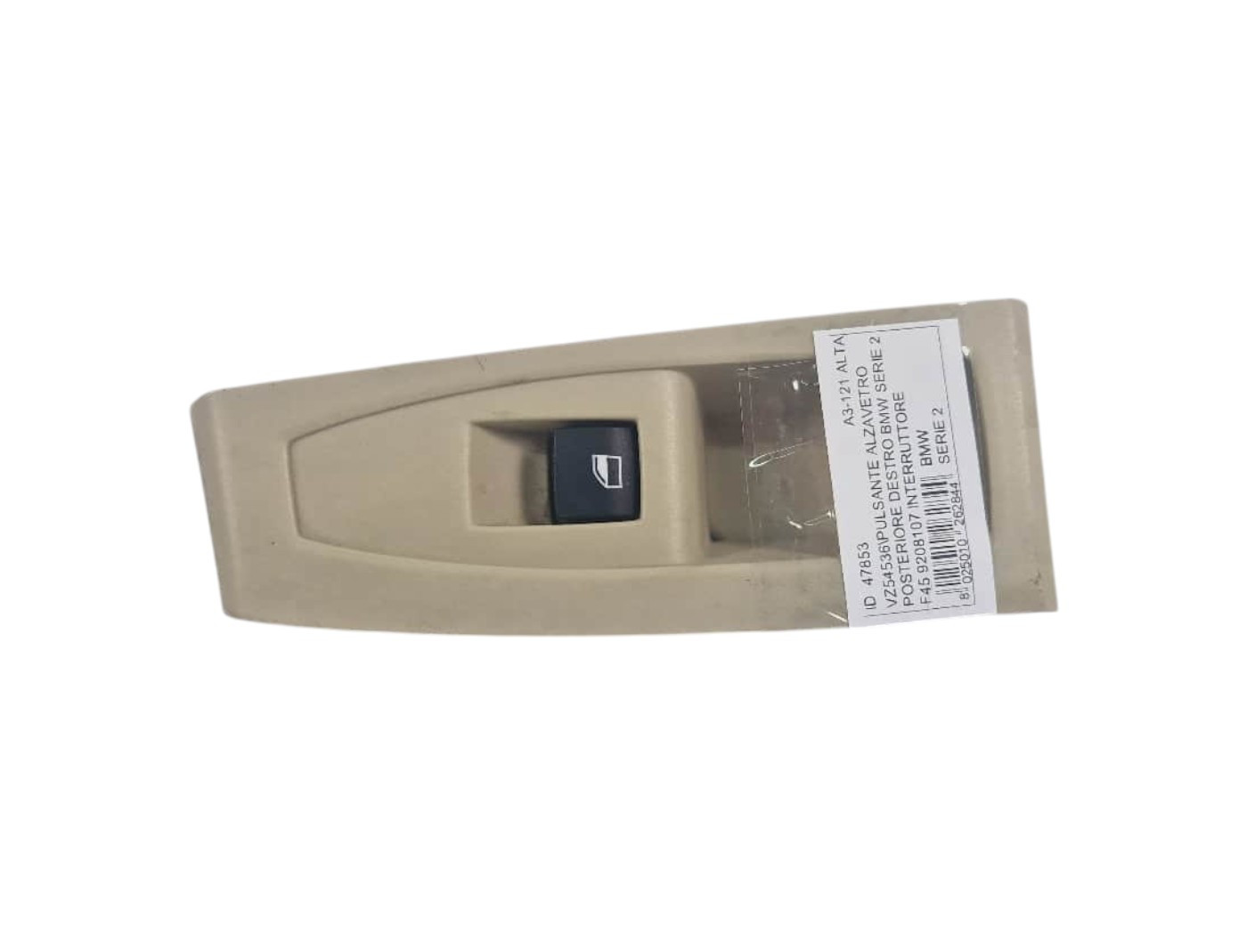 PULSANTE ALZAVETRO POSTERIORE DESTRO BMW Serie 2 Active Tourer (F45) 9208107 (14>18)