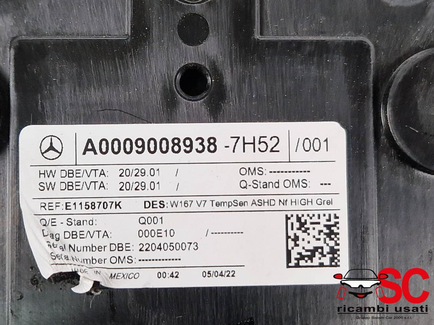 PLAFONIERA MERCEDES GLE W167 A0009008938 (18>)