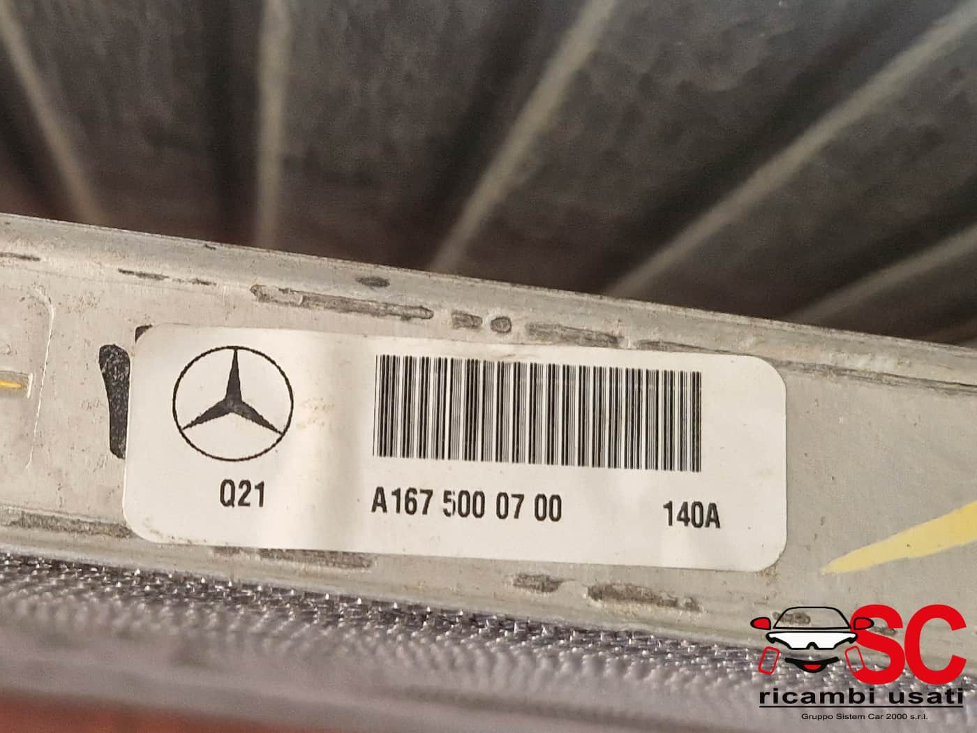 A1675000700 RADIATORE ACQUA MERCEDES GLE W167 diesel