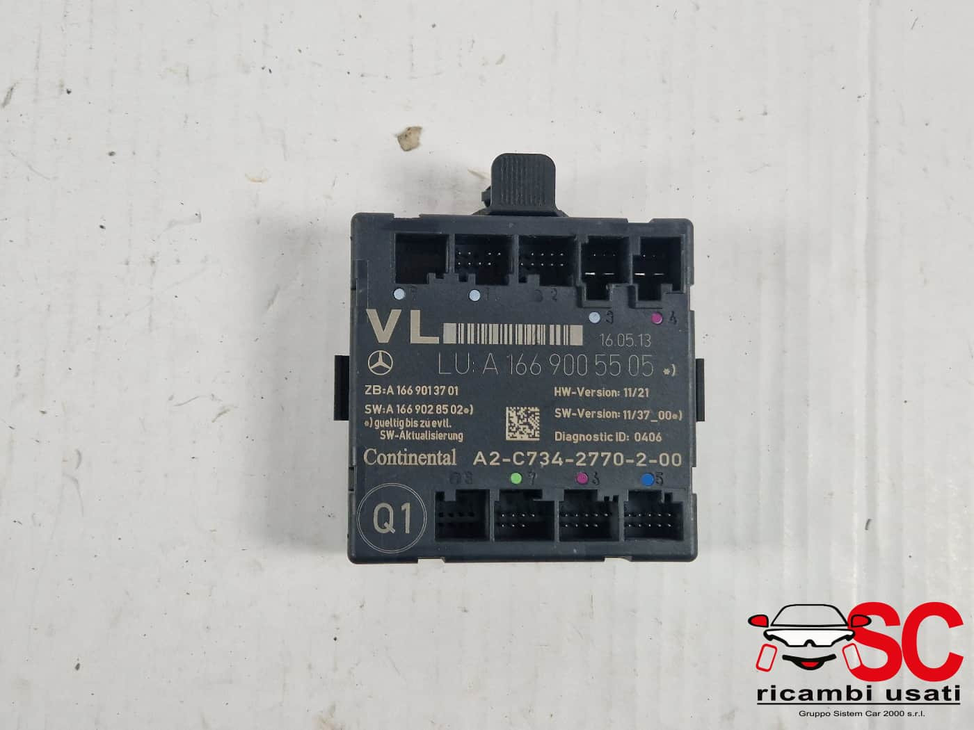CENTRALINA PORTA SX GUIDA MERCEDES Classe A Serie (W176) A1669005505 (12>18)