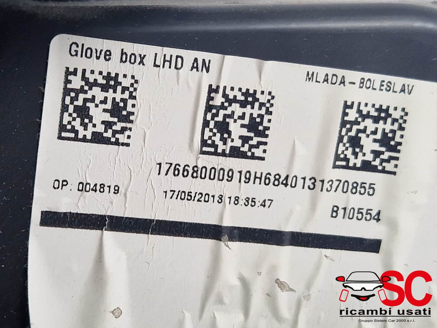 VANO PORTAOGGETTI MERCEDES Classe A Serie (W176) 17668000919 (12>18)