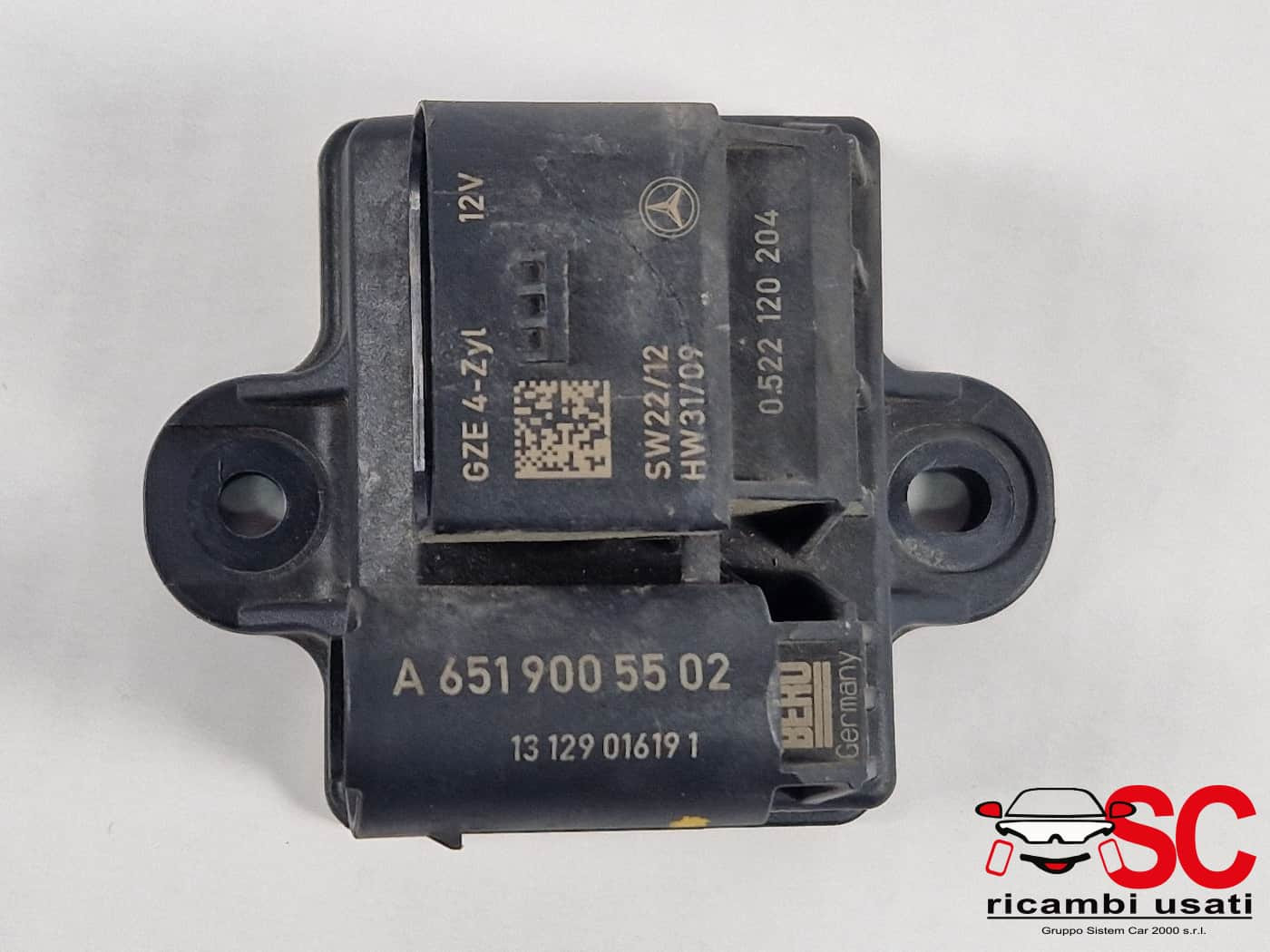 A6519005502 CENTRALINA PRERISCALDAMENTO MERCEDES Classe A Serie (W176) diesel