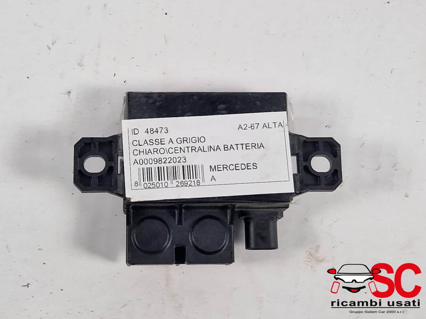 A0009822023 CENTRALINA BATTERIA MERCEDES Classe A Serie (W176) diesel