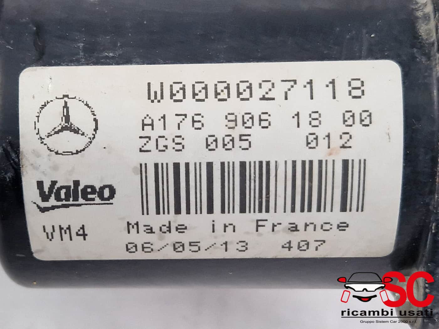 MOTORINO TERGICRISTALLO ANTERIORE MERCEDES Classe A Serie (W176) A1769061800 (12>18)
