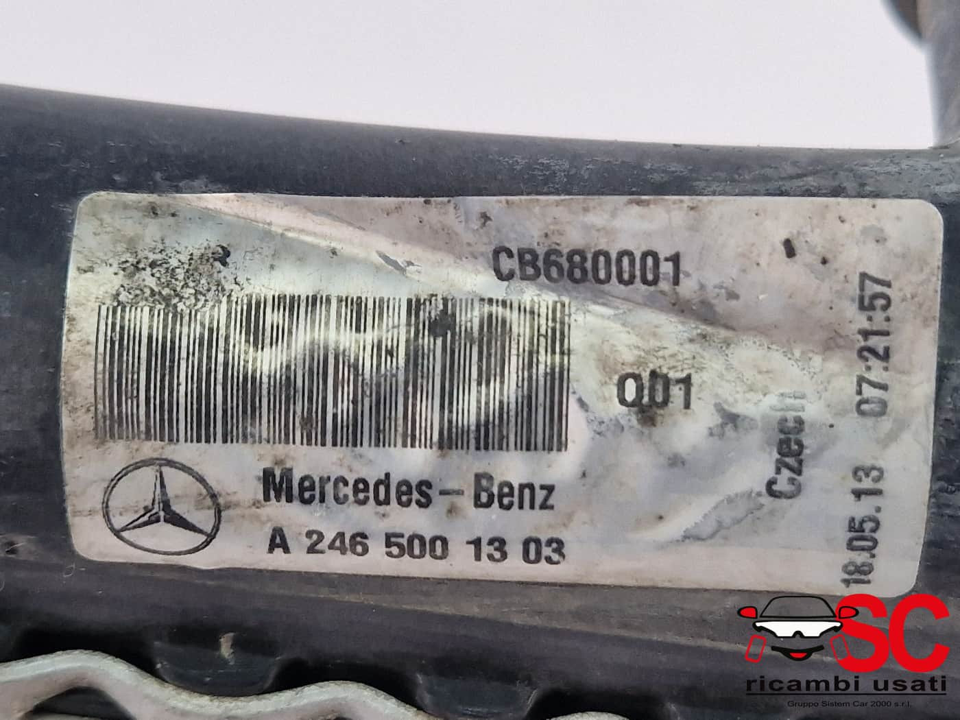 A2465001303 RADIATORE ACQUA MERCEDES Classe A Serie (W176) diesel