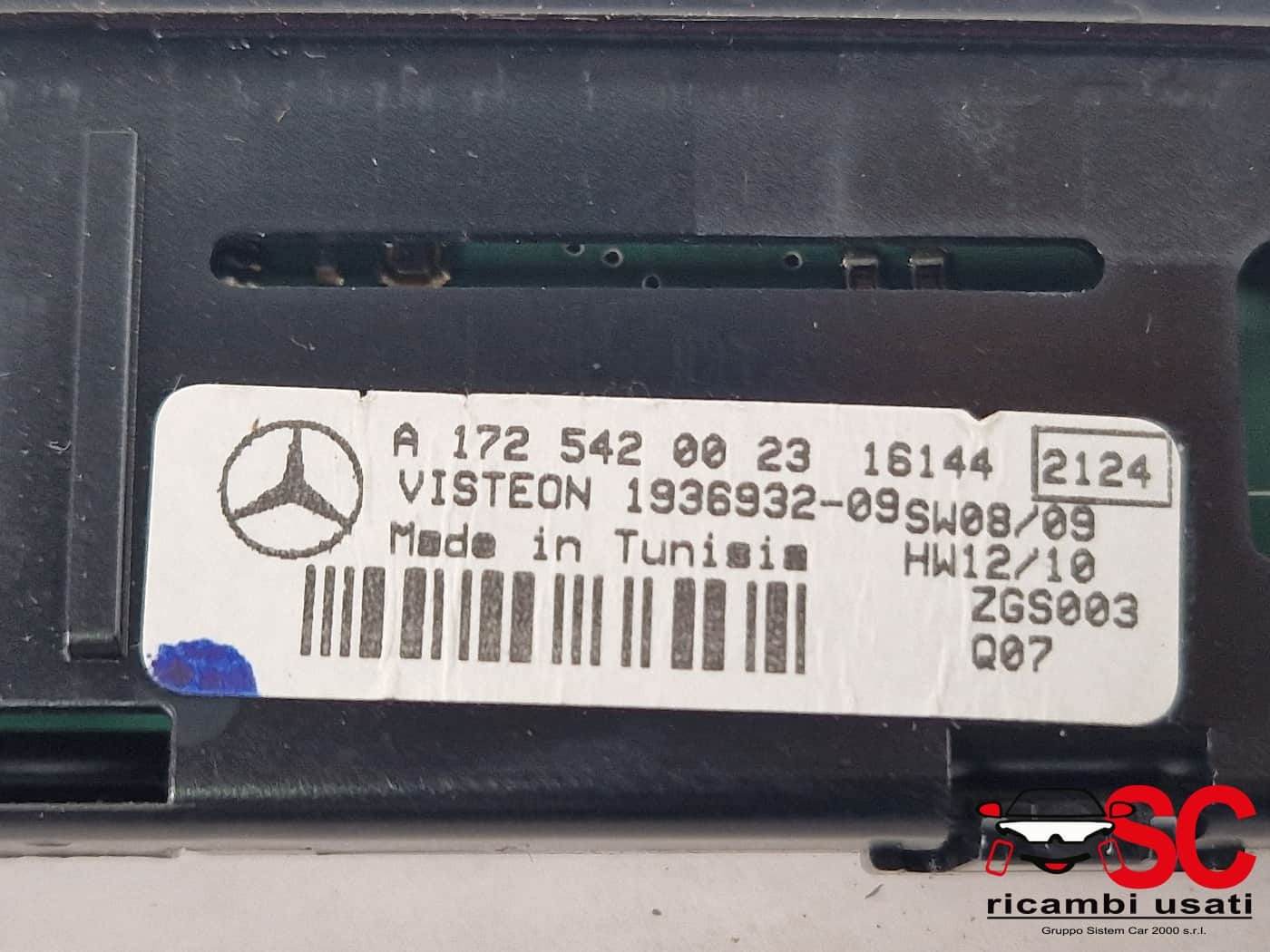 DISPLAY MERCEDES Classe A Serie (W176) A1725420023 (12>18)