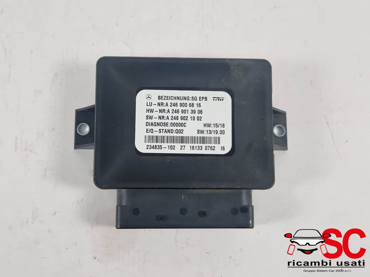 A2469006816 CENTRALINA FRENO A MANO MERCEDES Classe A Serie (W176) diesel