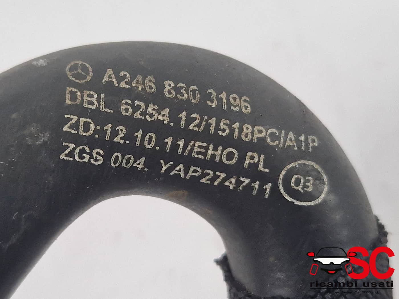 A2468303196 TUBO ACQUA REFRIGERANTE MERCEDES Classe A Serie (W176) Diesel