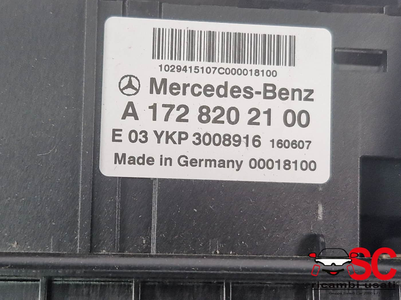 INTERFACCIA PRESA USB/INGRESSO AUX MERCEDES Classe A Serie (W176) A1728202100 (12>18)