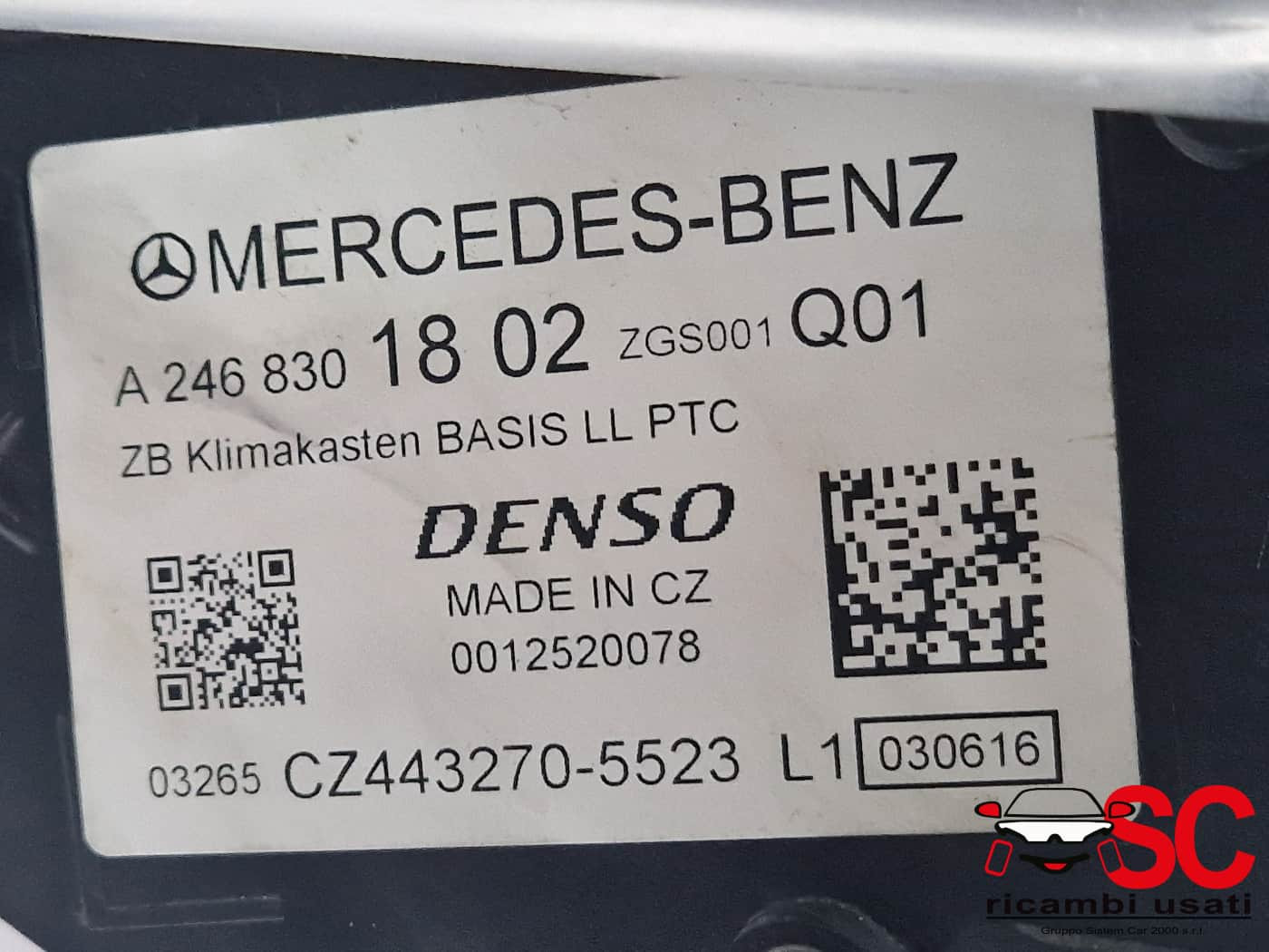 STUFA MERCEDES Classe A Serie (W176) A2468301802 (12>18)