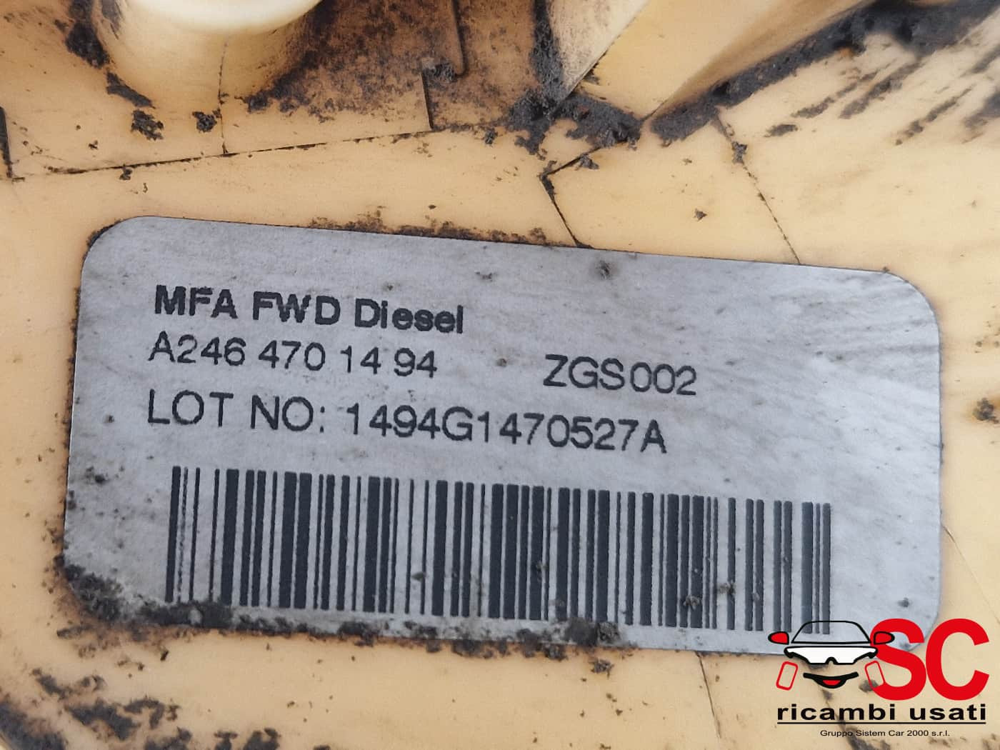 A2464701494 POMPA CARBURANTE MERCEDES Classe A Serie (W176) diesel