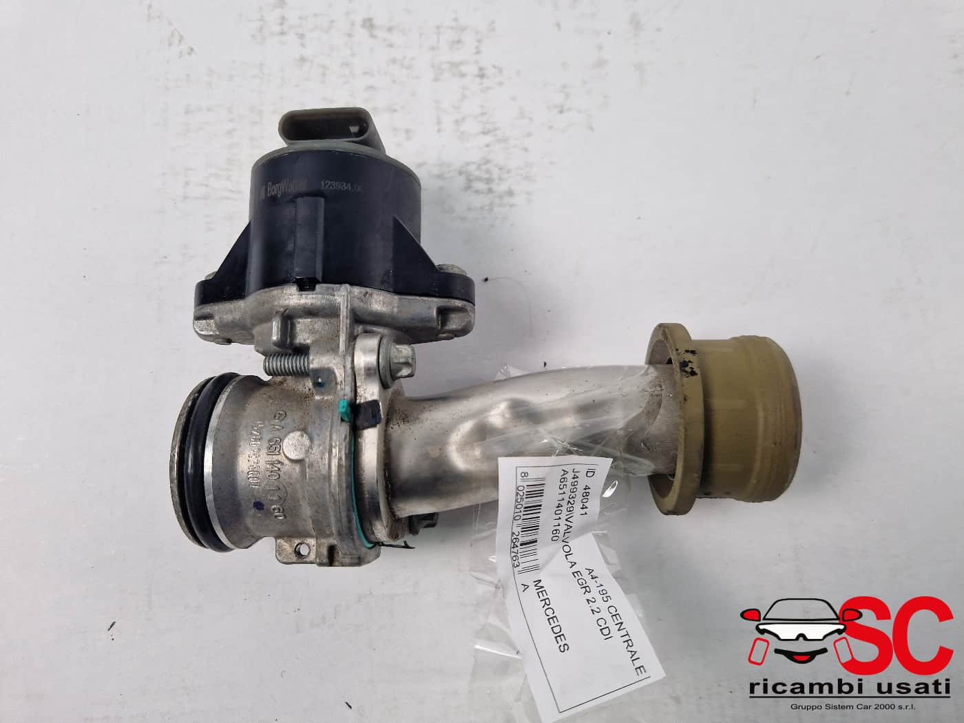 A6511401160 VALVOLA EGR MERCEDES Classe A Serie (W176) diesel