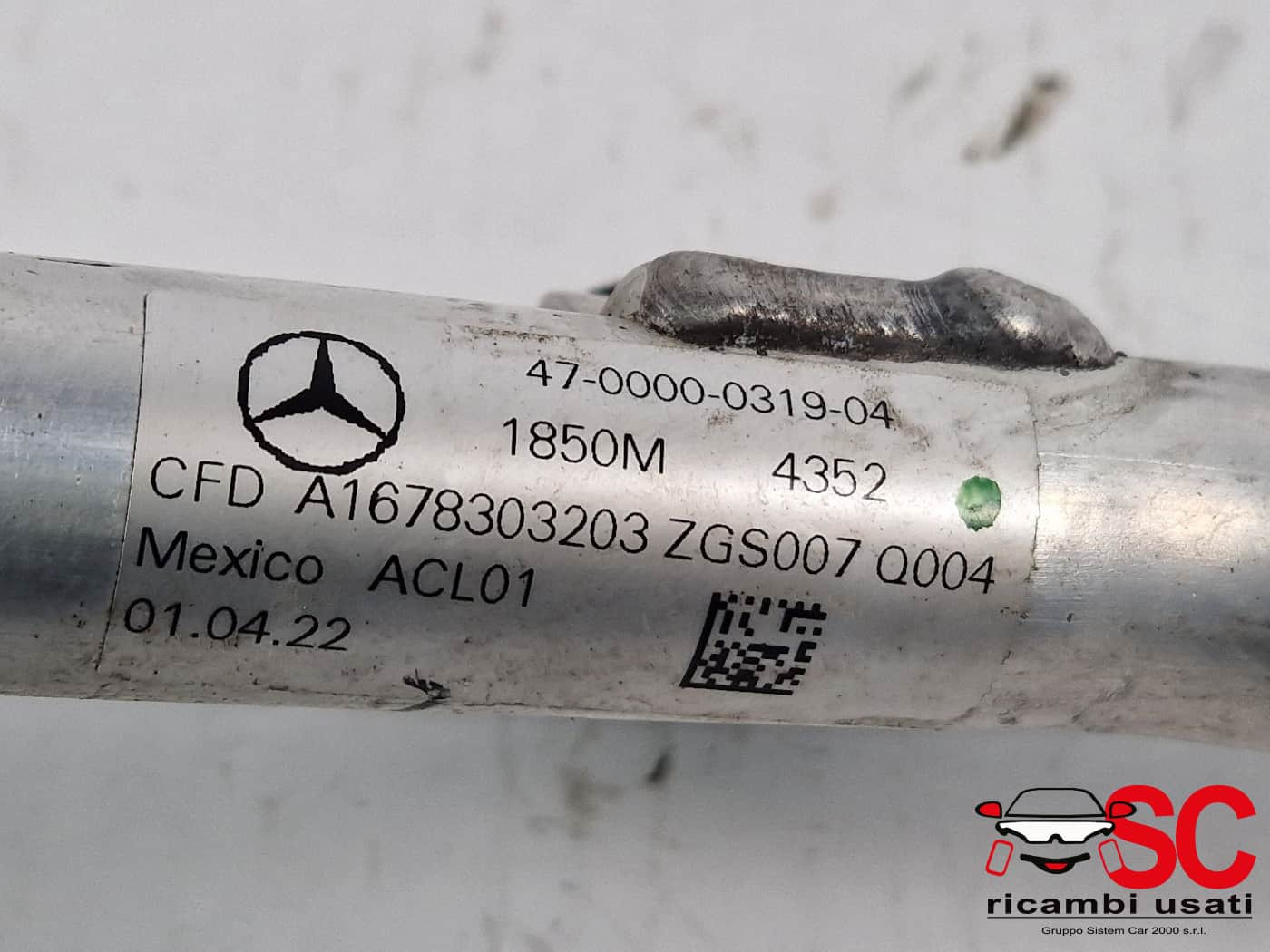 A1678303203 TUBO ARIA CONDIZIONATA MERCEDES GLE W167 diesel