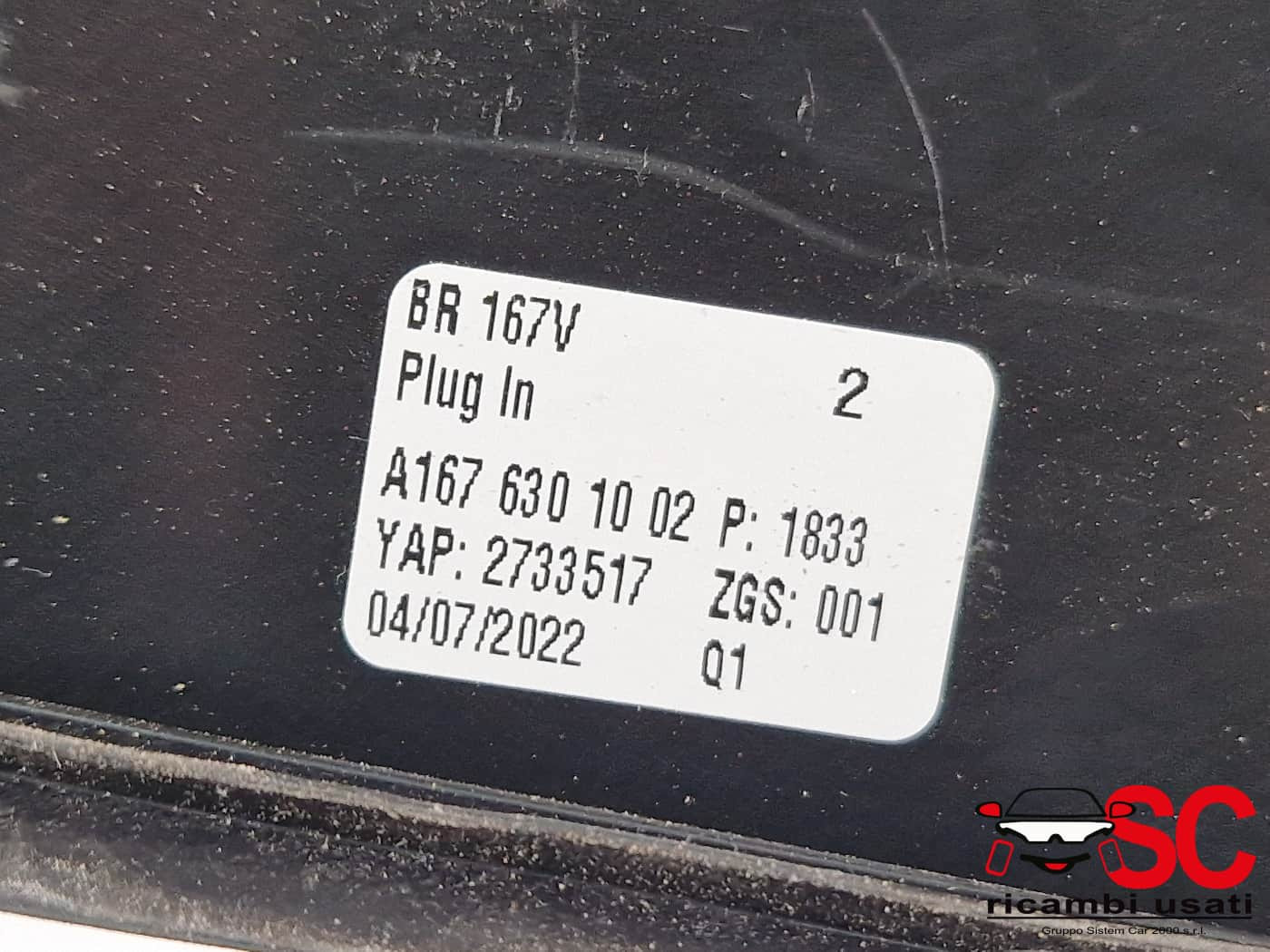 SPORTELLINO CARBURANTE MERCEDES GLE W167 A1676301002 (18>)