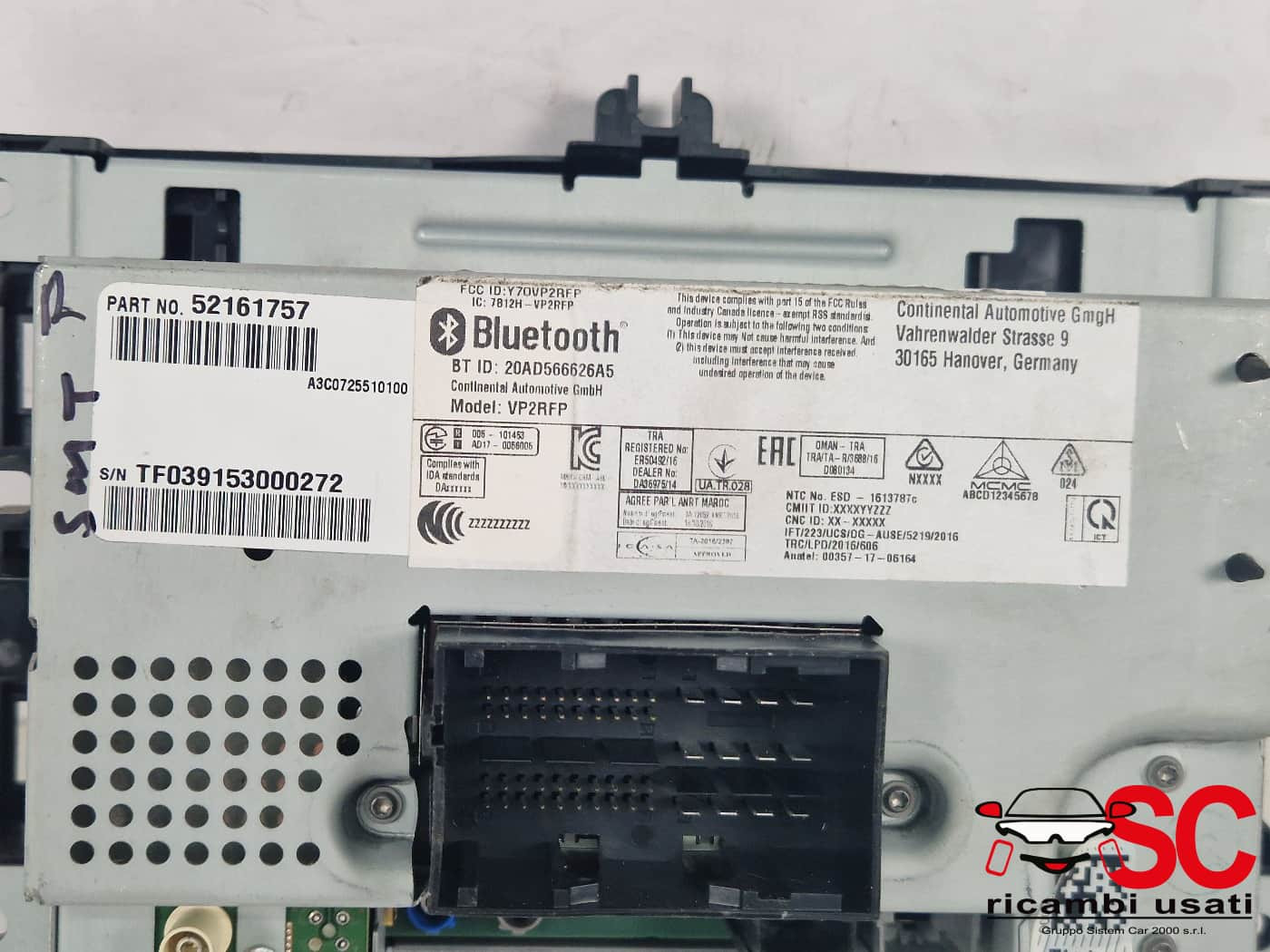 AUTORADIO JEEP Compass Serie 52183808 (16>)